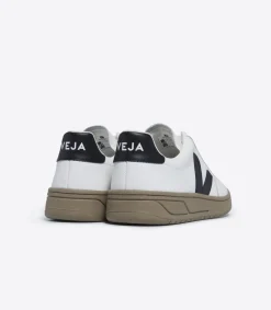 V-12 LEATHER WHITE BLACK DUNE<VEJA Discount