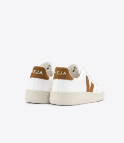 V-12 LEATHER WHITE CAMEL<VEJA Flash Sale