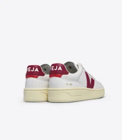 V-90 LEATHER WHITE MARSALA<VEJA Hot