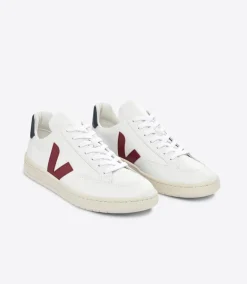 V-12 LEATHER WHITE MARSALA NAUTICO<VEJA Flash Sale