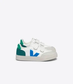 V-12 LEATHER WHITE MULTICO BRITTANY<VEJA Hot