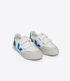 V-12 LEATHER WHITE MULTICO BRITTANY<VEJA Hot