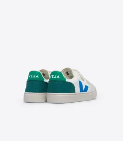 V-12 LEATHER WHITE MULTICO BRITTANY<VEJA Hot