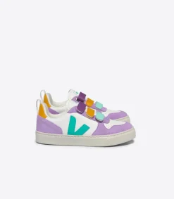 V-10 LEATHER WHITE MULTICO FRESHMINT<VEJA Clearance
