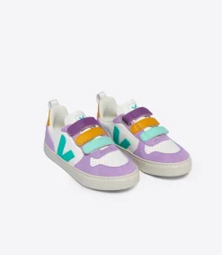 V-10 LEATHER WHITE MULTICO FRESHMINT<VEJA Clearance