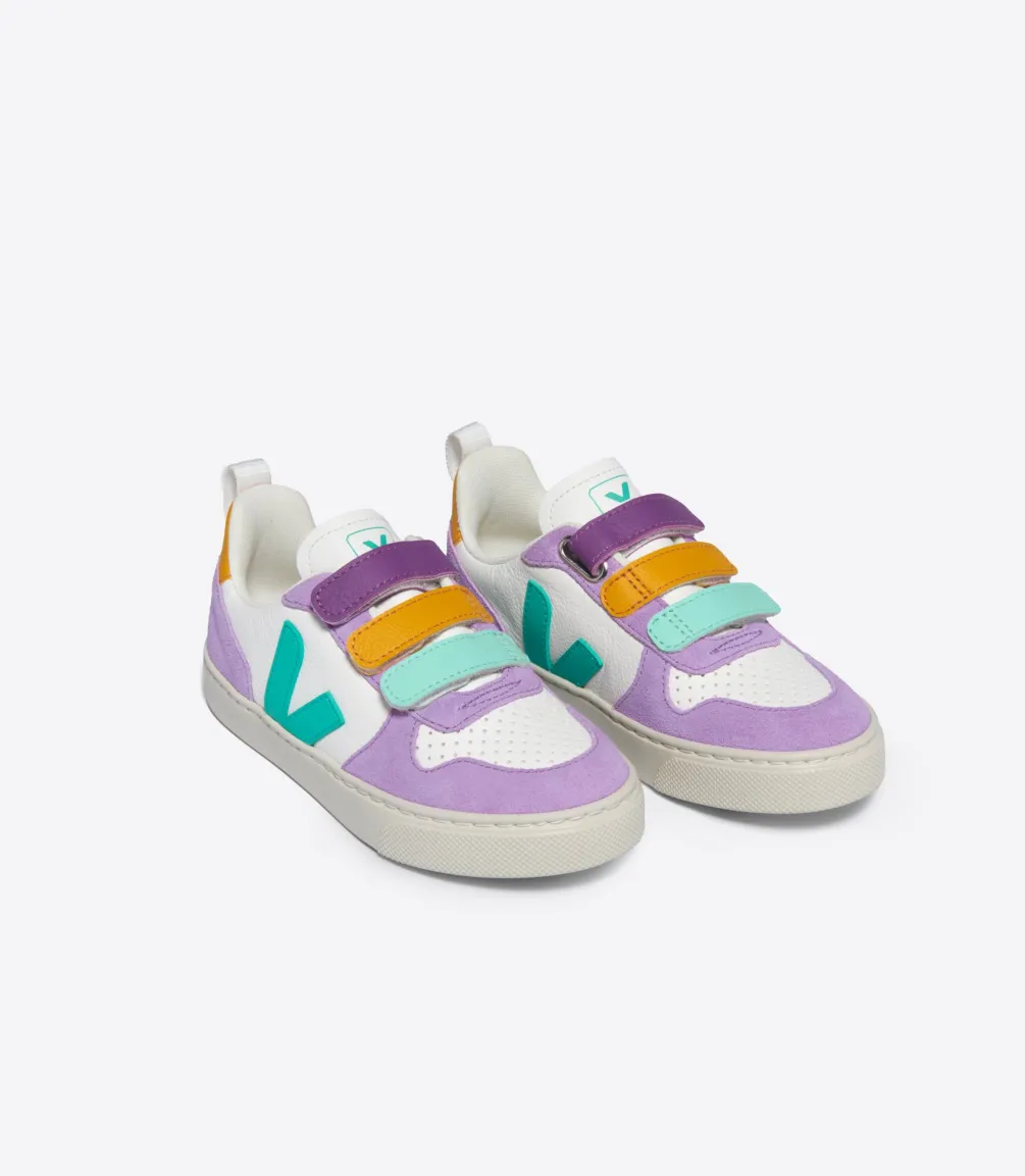 V-10 LEATHER WHITE MULTICO FRESHMINT<VEJA Clearance