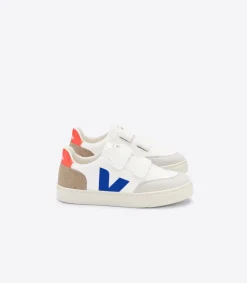 V-12 LEATHER WHITE MULTICO MIEL<VEJA Hot