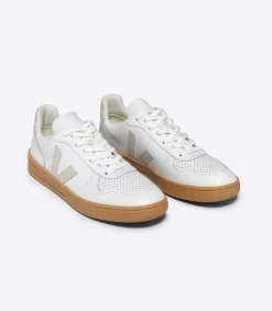 V-10 LEATHER WHITE NATURAL<VEJA Cheap