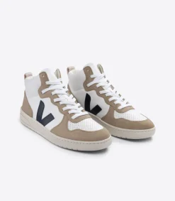 V-15 LEATHER WHITE NAUTICO SAHARA<VEJA Outlet