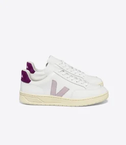 V-12 LEATHER WHITE PARME MAGENTA<VEJA Cheap