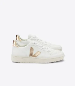 V-10 LEATHER WHITE PLATINE<VEJA Online