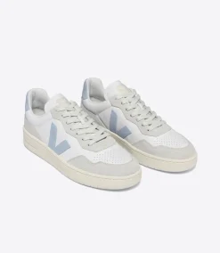V-90 LEATHER WHITE STEEL<VEJA Best