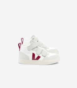 V-10 MID B-MESH WHITE MARSALA<VEJA Outlet
