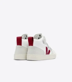 V-10 MID B-MESH WHITE MARSALA<VEJA Outlet