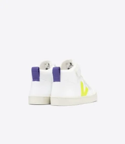 V-10 MID CWL WHITE JAUNE FLUO PURPLE<VEJA Discount