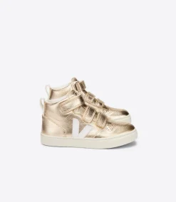 V-10 MID LEATHER GOLD WHITE<VEJA Outlet