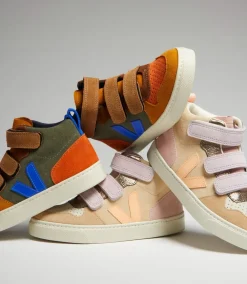 V-10 MID SUEDE MULTICO ALMOND PEACH<VEJA Discount