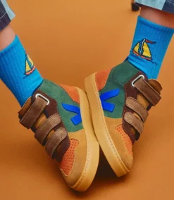 V-10 MID SUEDE MULTICO MUD PAROS<VEJA Hot