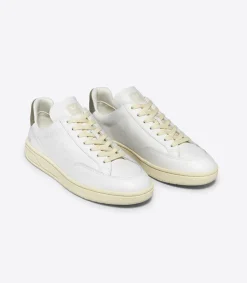 V-12 STITCH LEATHER WHITE KAKI<VEJA Fashion