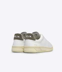 V-12 STITCH LEATHER WHITE KAKI<VEJA Fashion