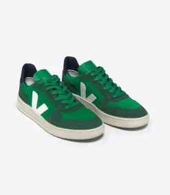 V-10 SUEDE EMERAUDE PIERRE BLACK<VEJA Discount