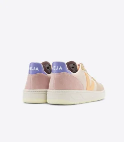 V-10 SUEDE MULTICO PEACH<VEJA Online
