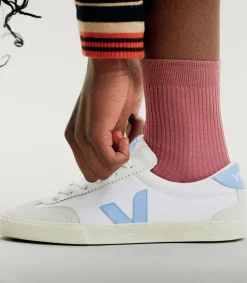 VOLLEY CANVAS WHITE AQUA<VEJA Flash Sale