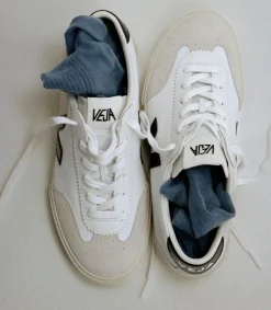 VOLLEY CANVAS WHITE BLACK<VEJA Cheap