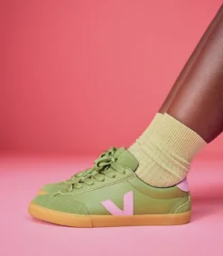 VOLLEY LEATHER X MAKE MY LEMONADE KIWI ORCHID<VEJA Online