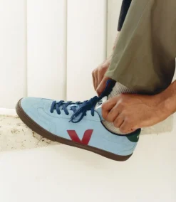 VOLLEY SUEDE AQUA MARSALA EAGLE<VEJA Store