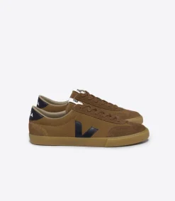 VOLLEY SUEDE CAMEL BLACK<VEJA Cheap