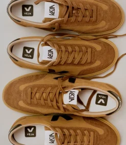 VOLLEY SUEDE CAMEL BLACK<VEJA Cheap